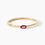 Bague Margault Or Jaune Rhodolite - Bagues solitaires Femme | Histoire d&rsquo;Or