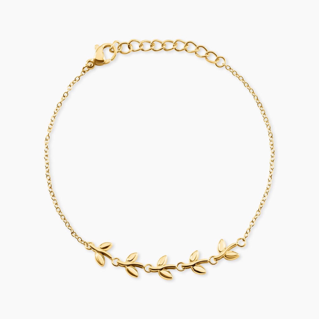Bracelet Magaly Acier Jaune - Bijoux sans pierre Femme | Histoire d&rsquo;Or