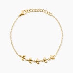 Bracelet Magaly Acier Jaune - Bijoux sans pierre Femme | Histoire d&rsquo;Or