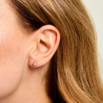 Boucles D'Oreilles Puces Barbro Or Jaune Cristal - Clous d'oreilles Femme | Histoire d&rsquo;Or
