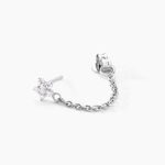 Boucles D'oreilles Pendantes Argent Blanc Tamako Oxydes De Zirconium - Boucles d'oreilles fantaisie Femme | Histoire d&rsquo;Or