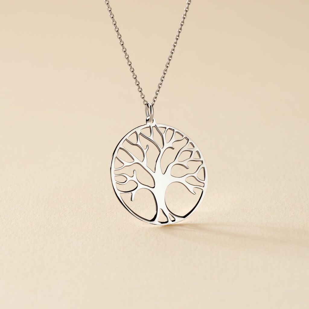 Collier Sautoir Philana Argent Blanc - Sautoirs Femme | Histoire d&rsquo;Or