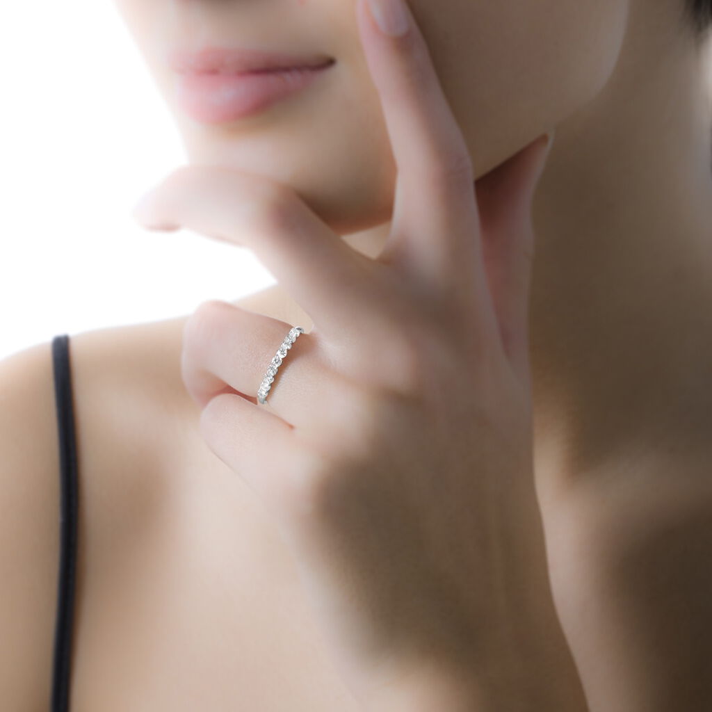 Alliance Eloise Or Blanc Diamant - Alliances Femme | Histoire d’Or