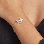 Bracelet Origami Argent Blanc Oxyde De Zirconium - Bracelets Femme | Histoire d&rsquo;Or