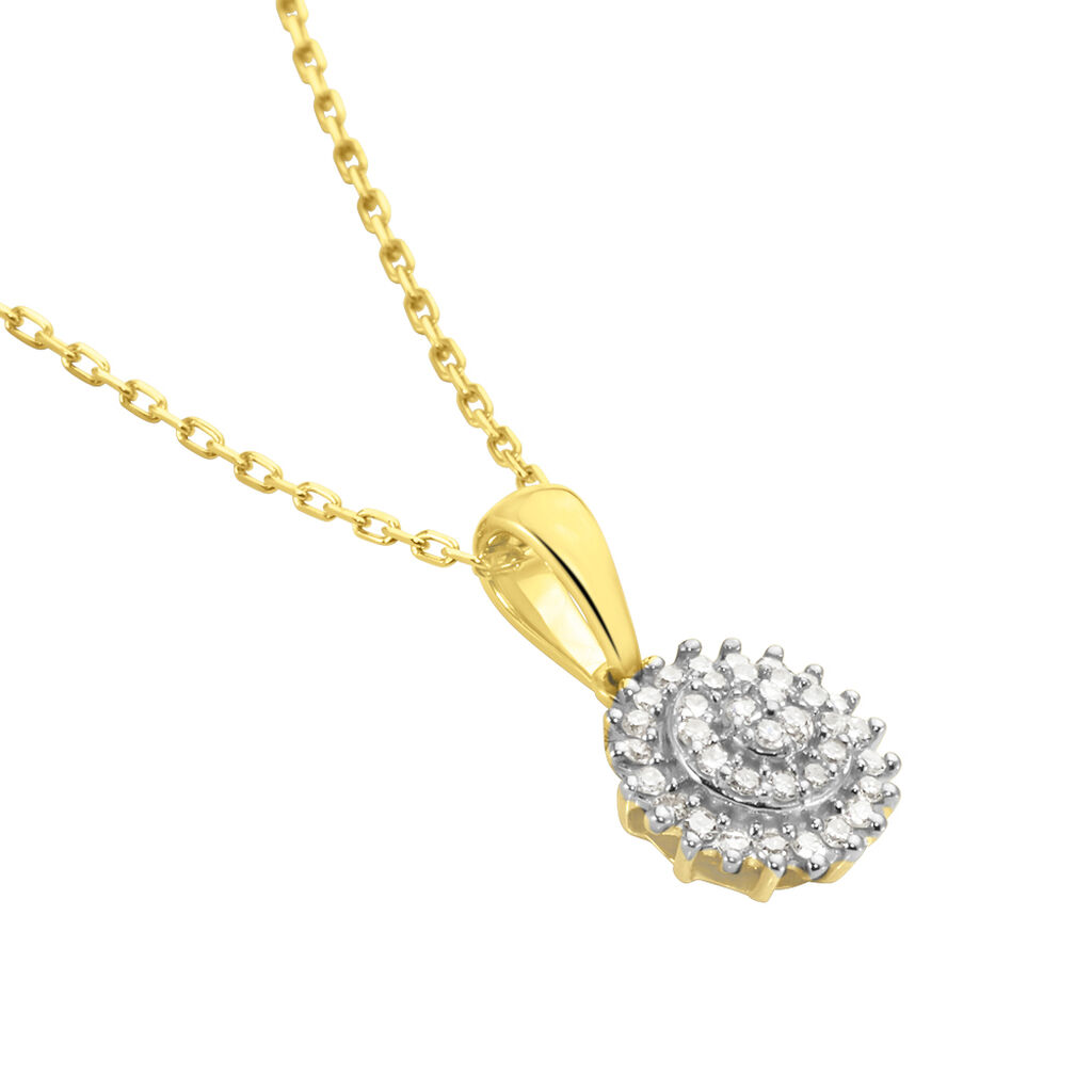 Collier Véronick Or Jaune Diamant - Colliers Femme | Histoire d’Or