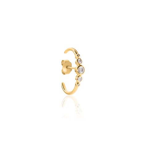 Bijou D'oreille Unitaire Anastasia Plaqué Or Jaune Oxyde De Zirconium - Boucles d'oreilles fantaisie Femme | Histoire d’Or