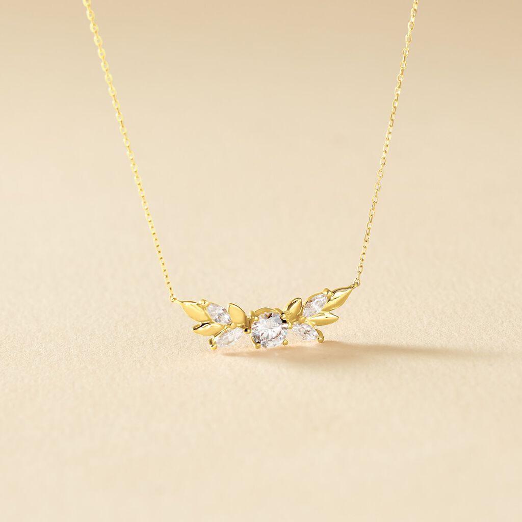 Collier Alexine Or Jaune Oxyde De Zirconium - Colliers Femme | Histoire d’Or