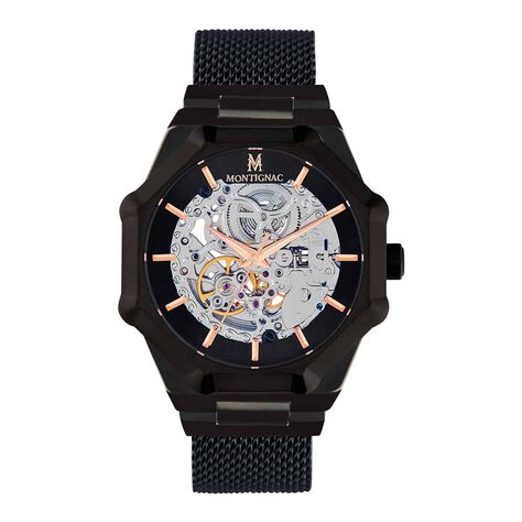 Montre Montignac M Automatique Noir - Montres Homme | Histoire d’Or