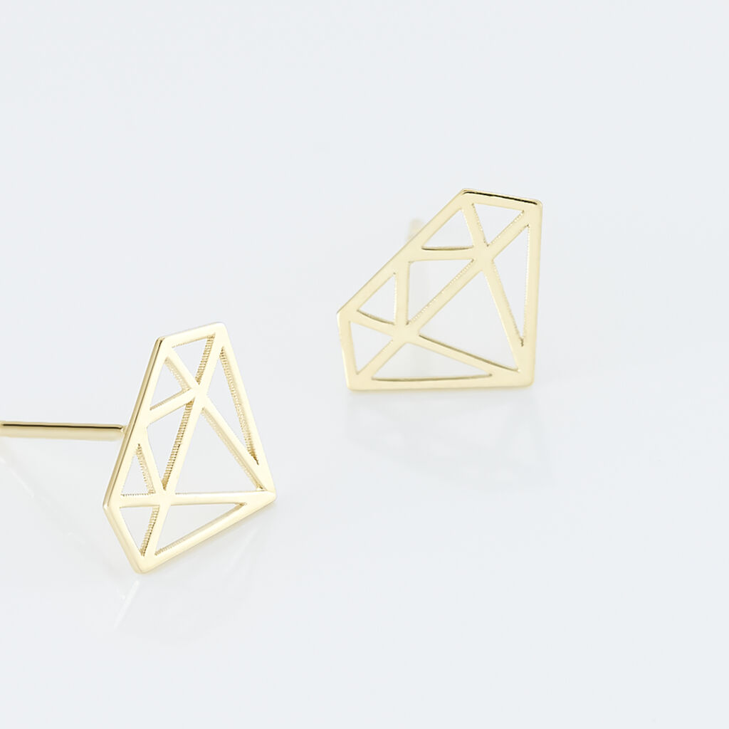 Boucles D'oreilles Puces Kais Or Jaune - Clous d'oreilles Femme | Histoire d’Or