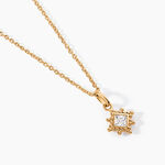 Collier Bobbie Plaqu&eacute; Or Jaune Oxyde De Zirconium - Colliers Femme | Histoire d&rsquo;Or