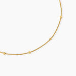 Collier Cyrianne Argent Dor&eacute; A L'Or 750/1000 - Bijoux sans pierre Femme | Histoire d&rsquo;Or