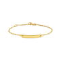 Bracelet Identité Gaspardine Maille Forçat Or Jaune
