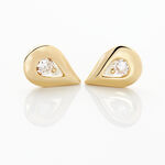 Boucles D'oreilles Puces Purete Or Jaune Diamant - Clous d'oreilles Femme | Histoire d&rsquo;Or