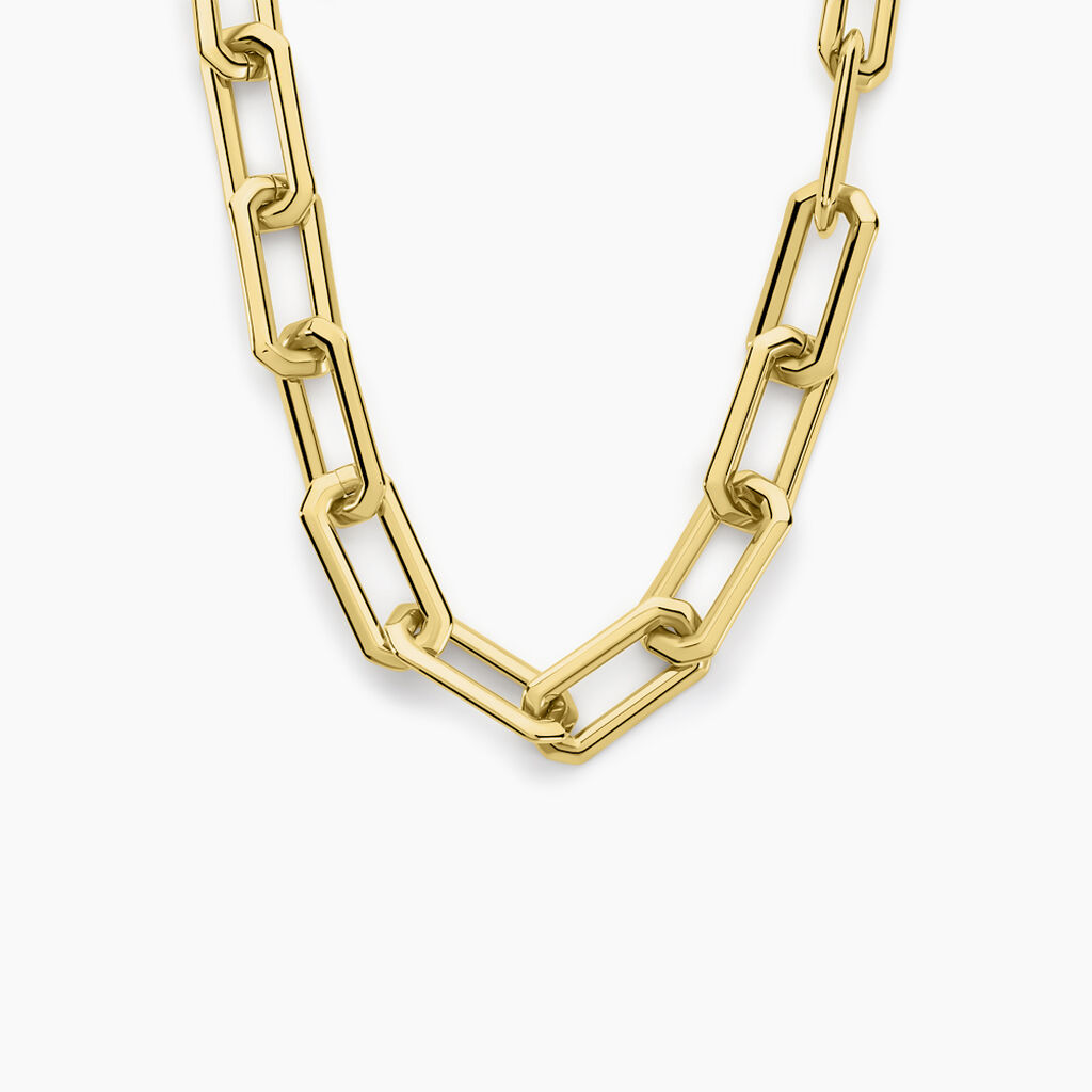 Collier Lyre Acier Jaune - Colliers Femme | Histoire d’Or