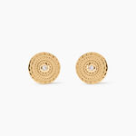 Boucles D'oreilles Puces Carmina Plaqu&eacute; Or Jaune Oxyde De Zirconium - Boucles d'oreilles fantaisie Femme | Histoire d&rsquo;Or