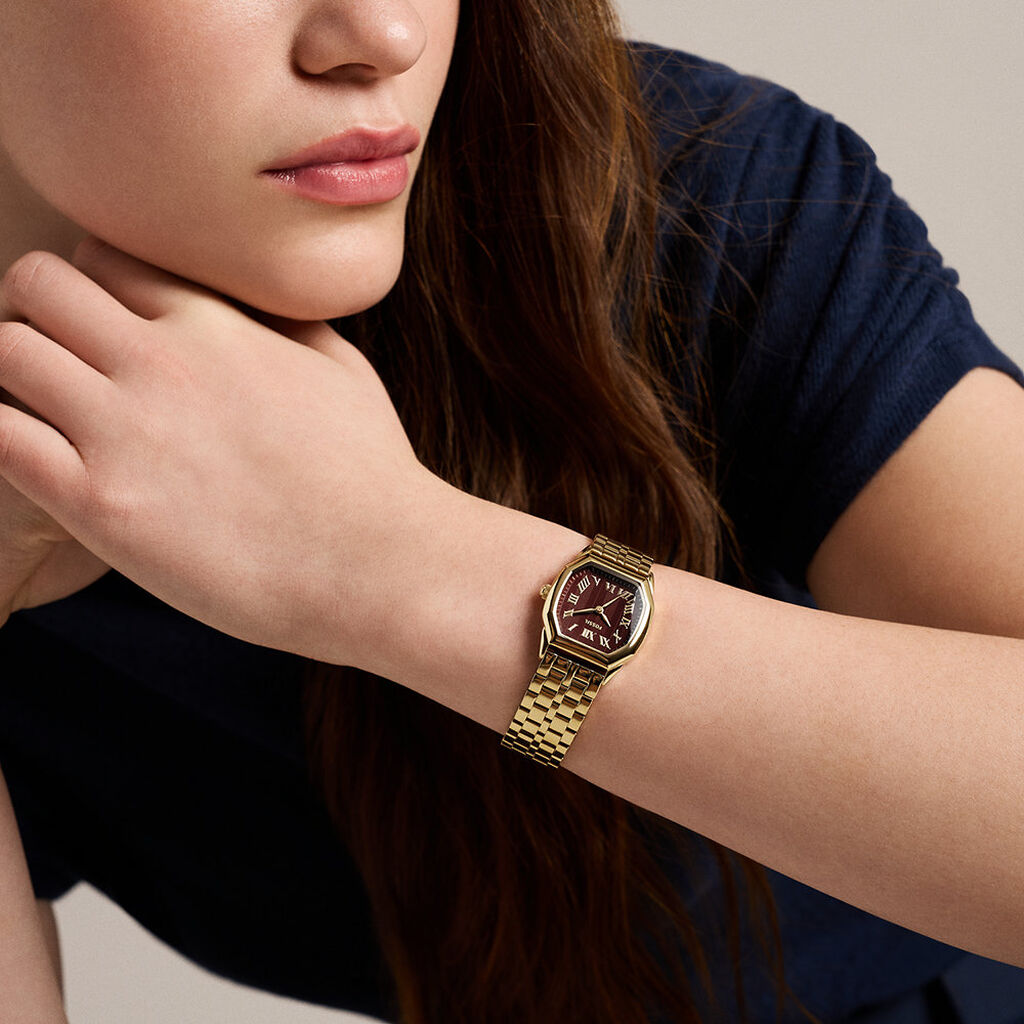 Montre Fossil Harlow Rouge - Montres Femme | Histoire d&rsquo;Or