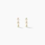 Boucles D'oreilles Puces Caitlyn Or Jaune Perle De Culture - Clous d'oreilles Femme | Histoire d&rsquo;Or
