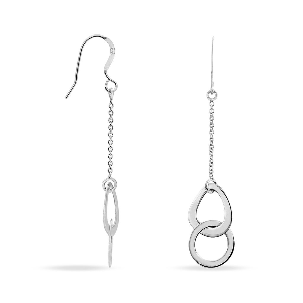 Boucles D'oreilles Pendantes Joy Argent Blanc - Boucles d'oreilles fantaisie Femme | Histoire d&rsquo;Or
