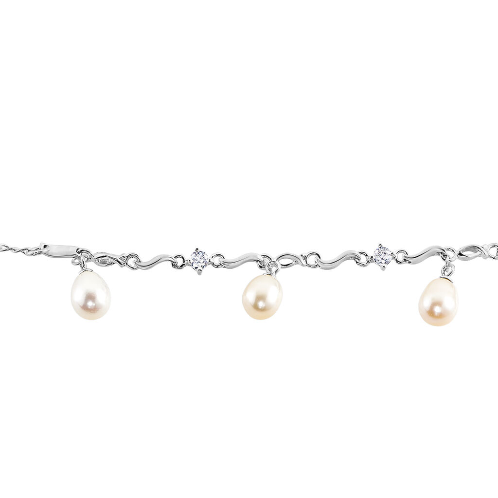 Bracelet Salomee Argent Blanc Perle De Culture - Bracelets Femme | Histoire d&rsquo;Or