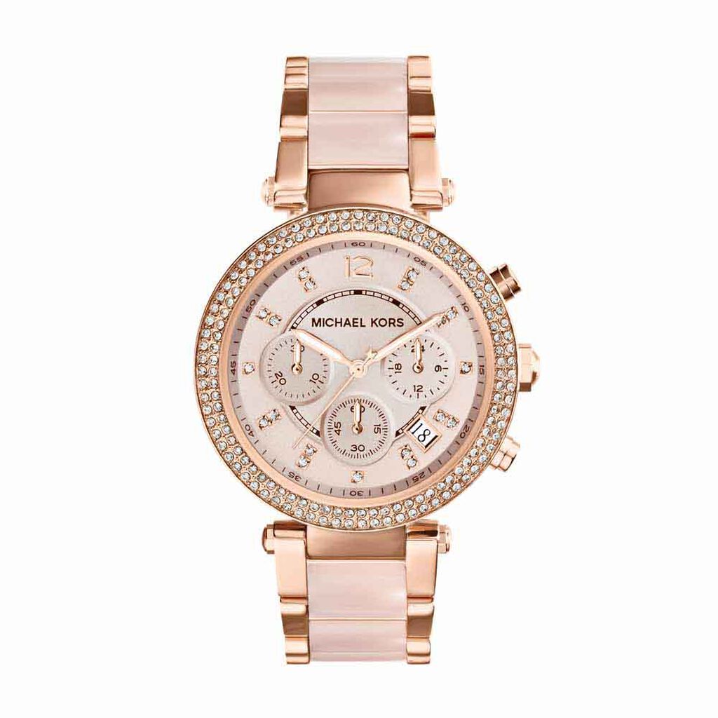 Montre Michael Kors Parker Chrono Rose - Montres Femme | Histoire d’Or
