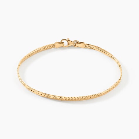 Bracelet Or Jaune Izel Maille Anglaise - Bracelets cha&icirc;ne Femme | Histoire d&rsquo;Or
