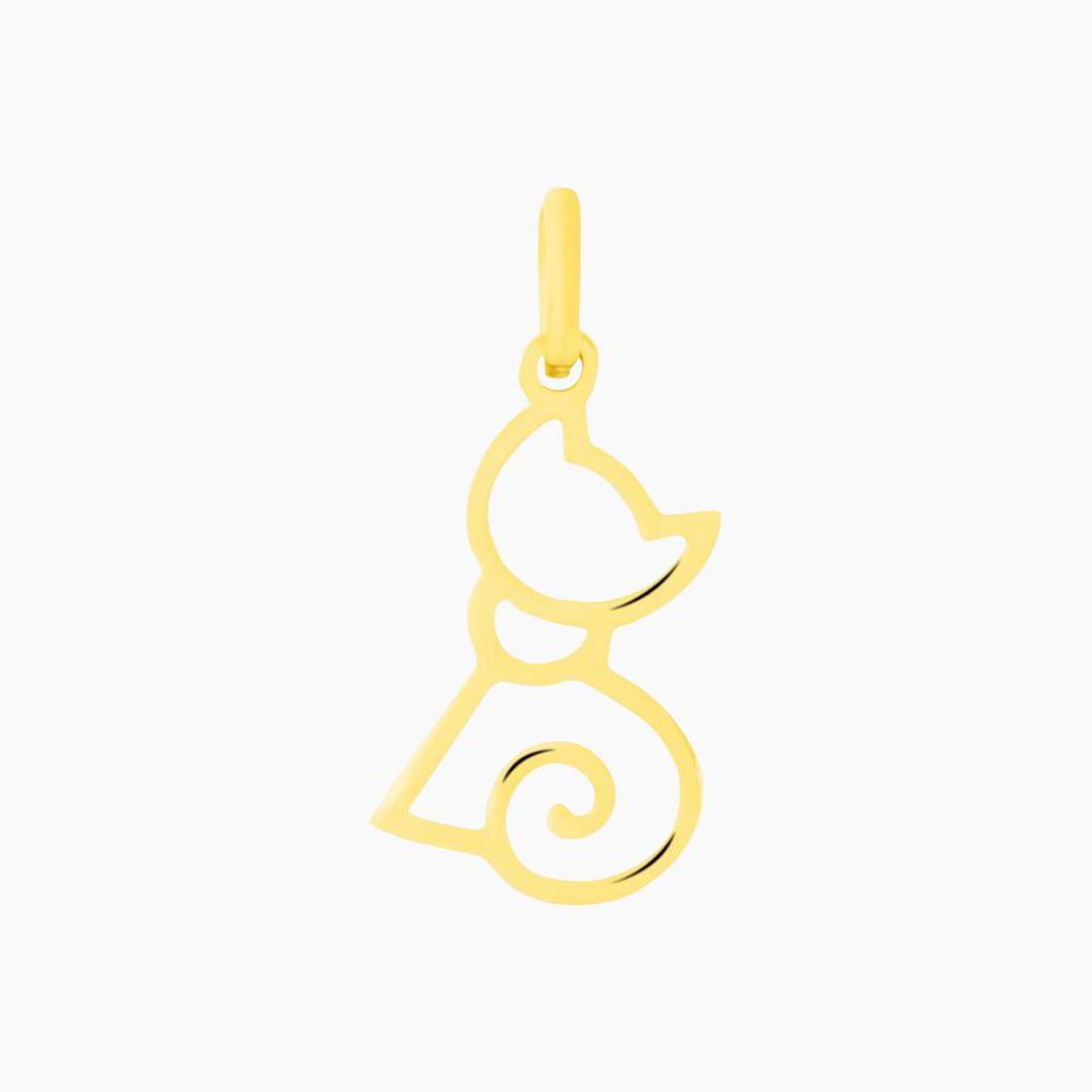 Pendentif Egee Chat Or Jaune - Pendentifs Famille | Histoire d&rsquo;Or