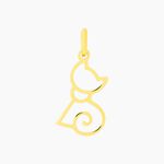 Pendentif Egee Chat Or Jaune - Pendentifs Famille | Histoire d&rsquo;Or