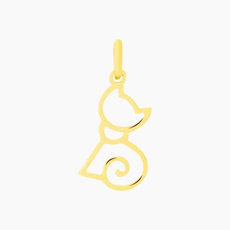 Pendentif Egee Chat Or Jaune - Pendentifs Famille | Histoire d’Or