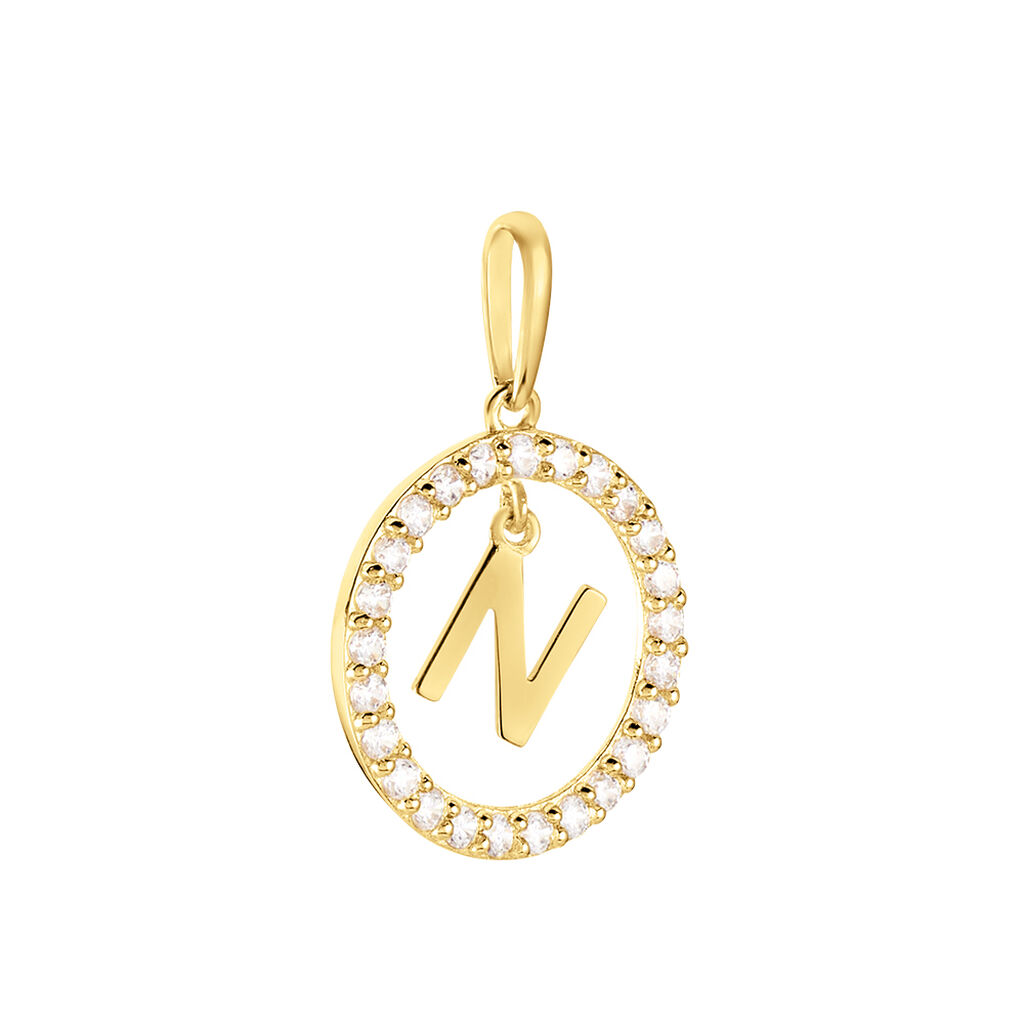 Pendentif Gabe Or Jaune Oxyde De Zirconium - Pendentifs Femme | Histoire d’Or