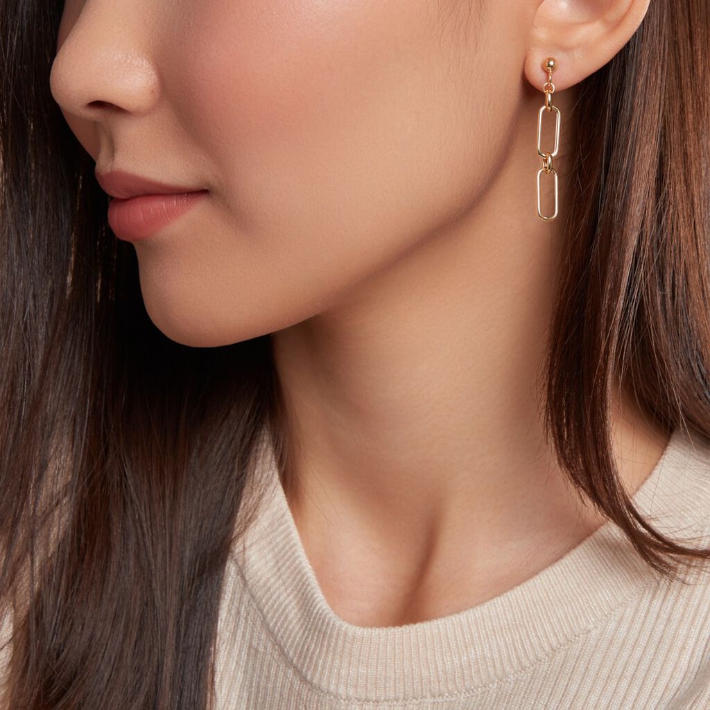 Boucles D'oreilles Pendantes Escape Or Jaune - Boucles d'oreilles pendantes Femme | Histoire d’Or