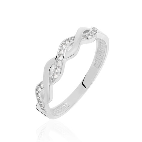 Bague Kassandra Argent Blanc Oxyde De Zirconium - Bagues avec pierre Femme | Histoire d’Or