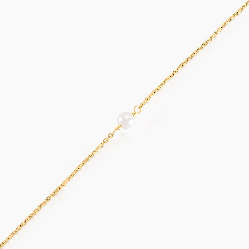 Bracelet Or Jaune Gentiane Perle - Bracelets Femme | Histoire d&rsquo;Or