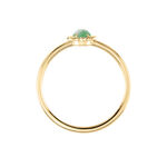 Bague Vintage Love Plaqu&eacute; Or Jaune Aventurine - Bagues solitaires Femme | Histoire d&rsquo;Or