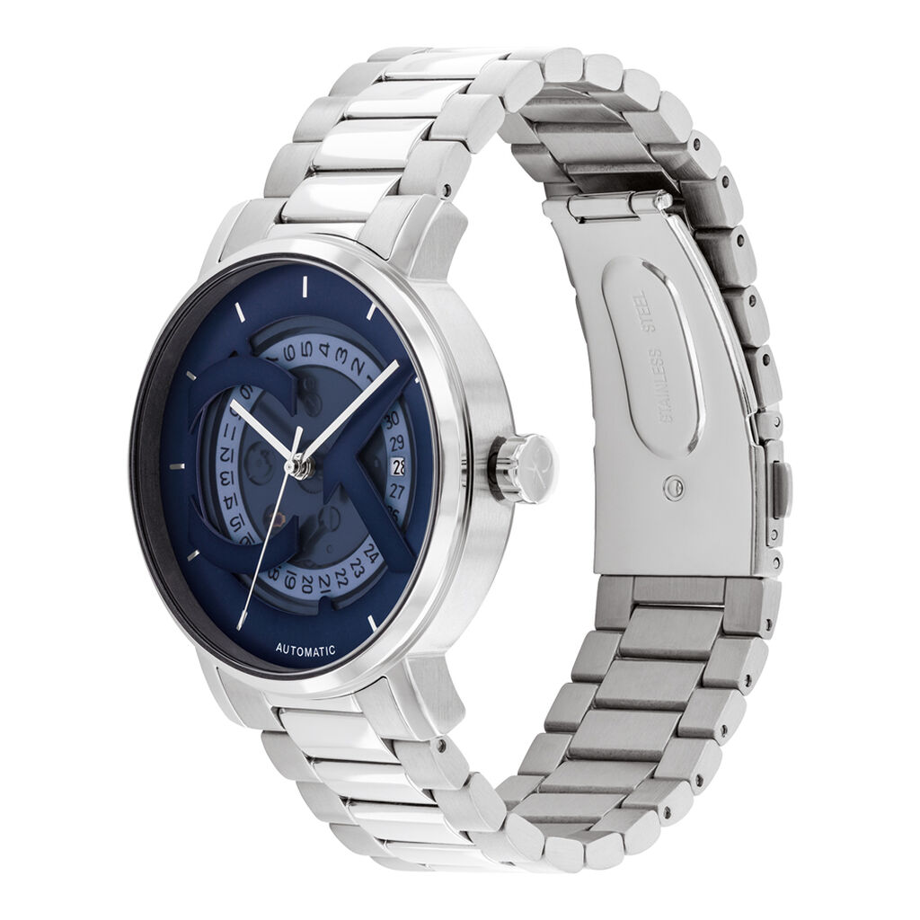 Montre Calvin Klein Iconic Automatic Bleu - Id&eacute;es cadeaux Homme | Histoire d&rsquo;Or