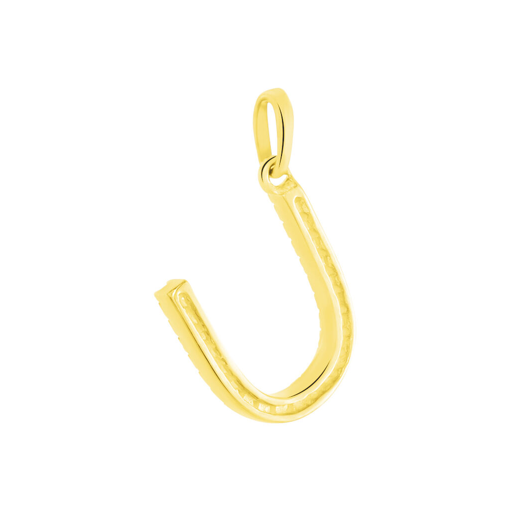 Pendentif Lettre U Or Jaune Oxyde - Pendentifs Famille | Histoire d’Or