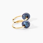 Boucles D'oreilles Puces Suraya Or Jaune Perle De Culture - Boucles d'oreilles cr&eacute;oles Femme | Histoire d&rsquo;Or