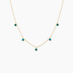 Collier Dionysius Or Jaune Turquoise - F&ecirc;te des m&egrave;res Femme | Histoire d&rsquo;Or