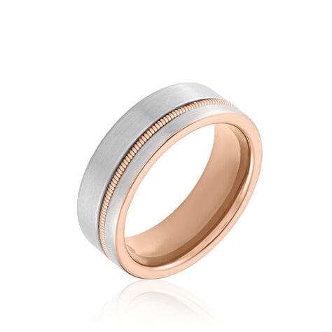 Bague Jourdan Eigger Acier Bicolore - Bagues fantaisie Homme | Histoire d’Or