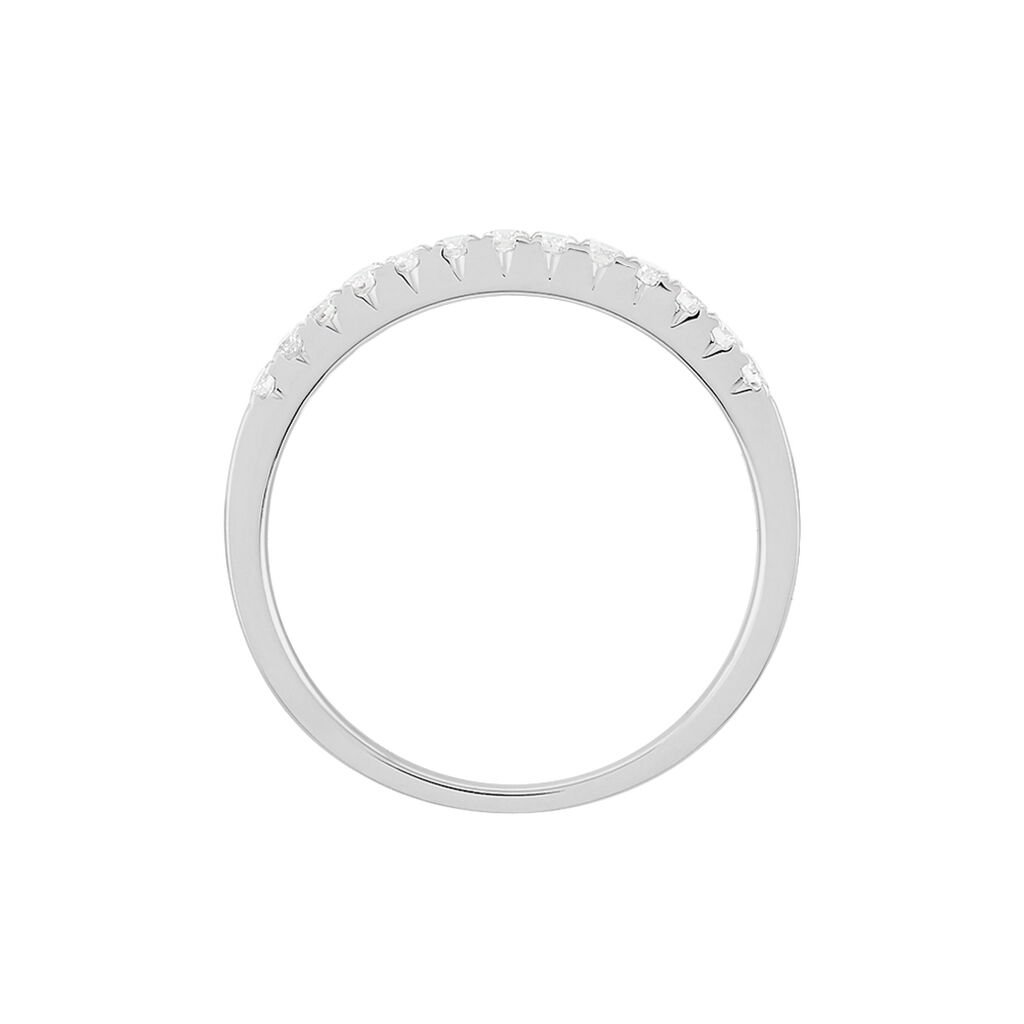 Alliance Pristina Or Blanc Diamant - Bijoux Femme | Histoire d&rsquo;Or