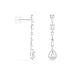 Boucles D'oreilles Pendantes Candia Or Blanc Oxyde De Zirconium - Boucles d'oreilles pendantes Femme | Histoire d’Or