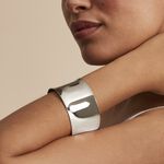 Bracelet Manchette Bento Acier Blanc - Bracelets manchettes Femme | Histoire d&rsquo;Or