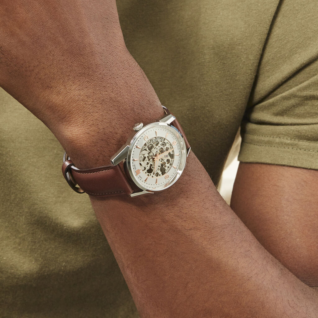Montre Lip Himalaya Squelette Argenté - Montres Homme | Histoire d’Or