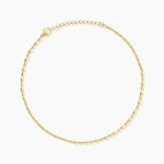 Cha&icirc;ne De Cheville Dorys Acier Jaune - Cha&icirc;nes de cheville Femme | Histoire d&rsquo;Or