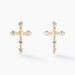 Boucles D'oreilles Puces Jesusa Or Jaune Oxyde De Zirconium - Clous d'oreilles Femme | Histoire d’Or