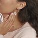 Creoles Jerusha Argent Blanc Oxydes De Zirconium - Boucles d'oreilles créoles Femme | Histoire d’Or