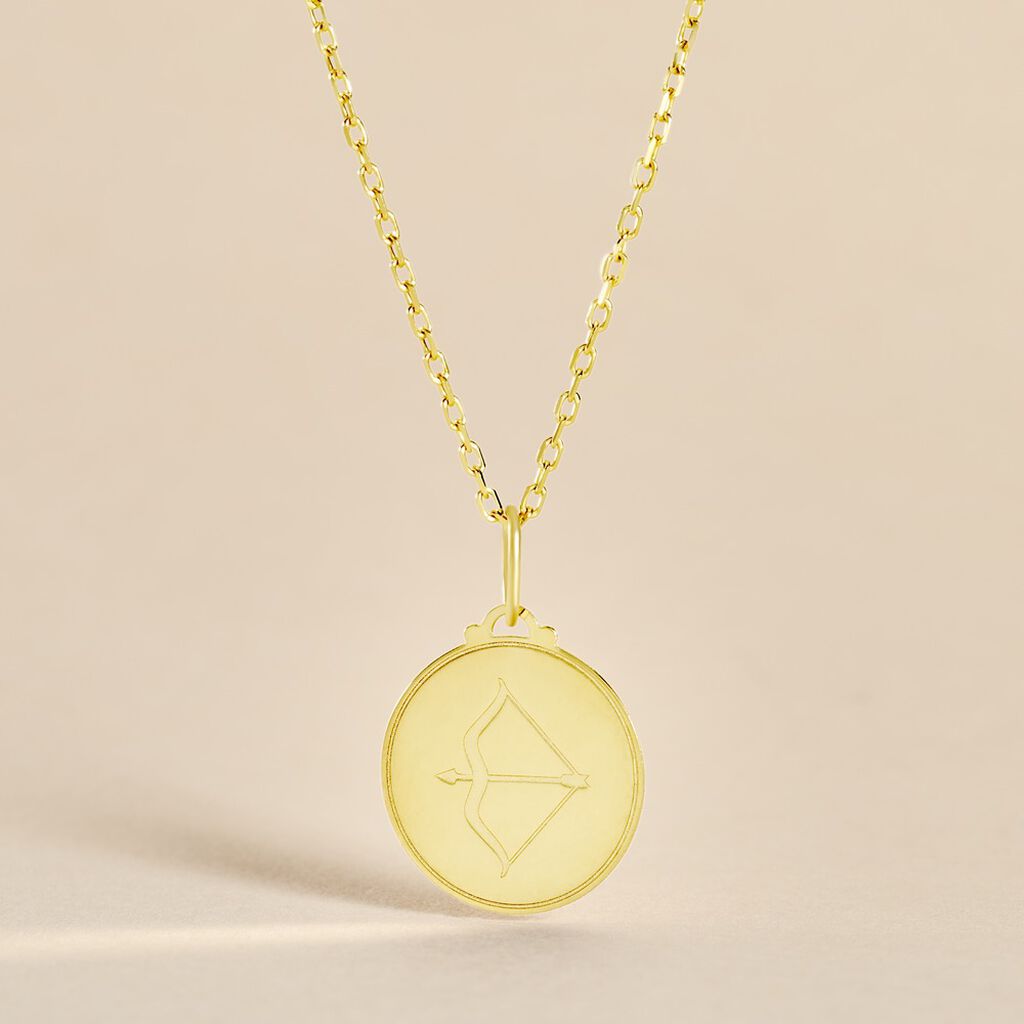 Pendentif Lamie Zodiaque Or Jaune - Pendentifs Zodiaque Unisex | Histoire d&rsquo;Or