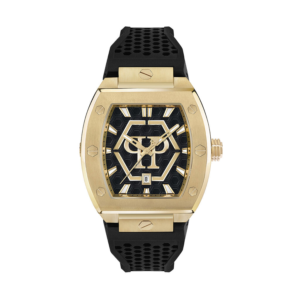 Montre Philipp Plein The Hexagon Phantom Noir - Montres Homme | Histoire d’Or