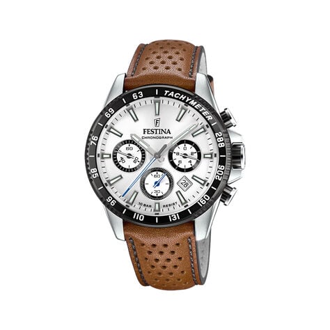 Montre Festina Timeless Chronographe Blanc - Montres Homme | Histoire d&rsquo;Or