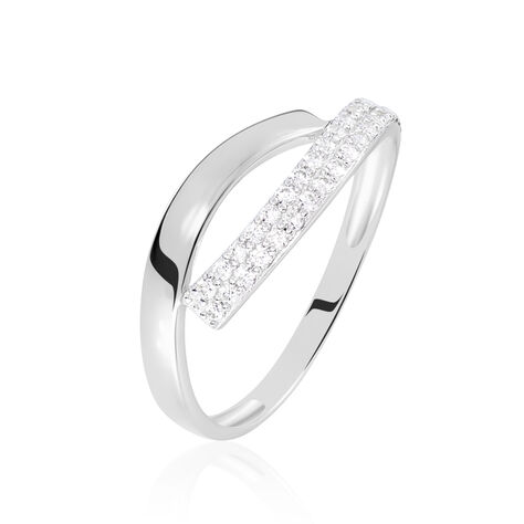 Bague Vero Or Blanc Oxyde De Zirconium - Bagues avec pierre Femme | Histoire d’Or
