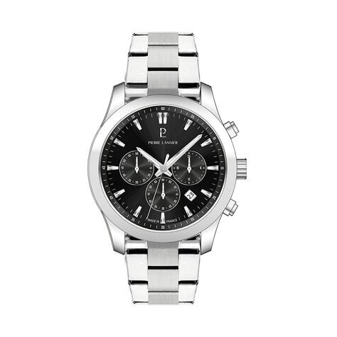 Montre Pierre Lannier Lannier Boulevard Noir - Montres Homme | Histoire d&rsquo;Or
